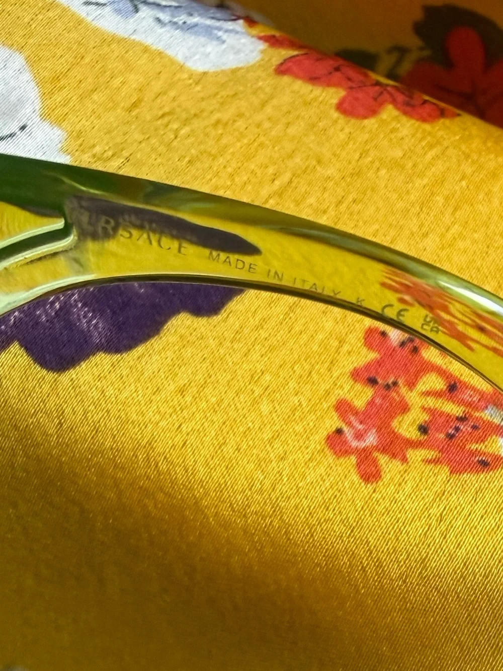 Versace Translucent Lime Green Sunglasses